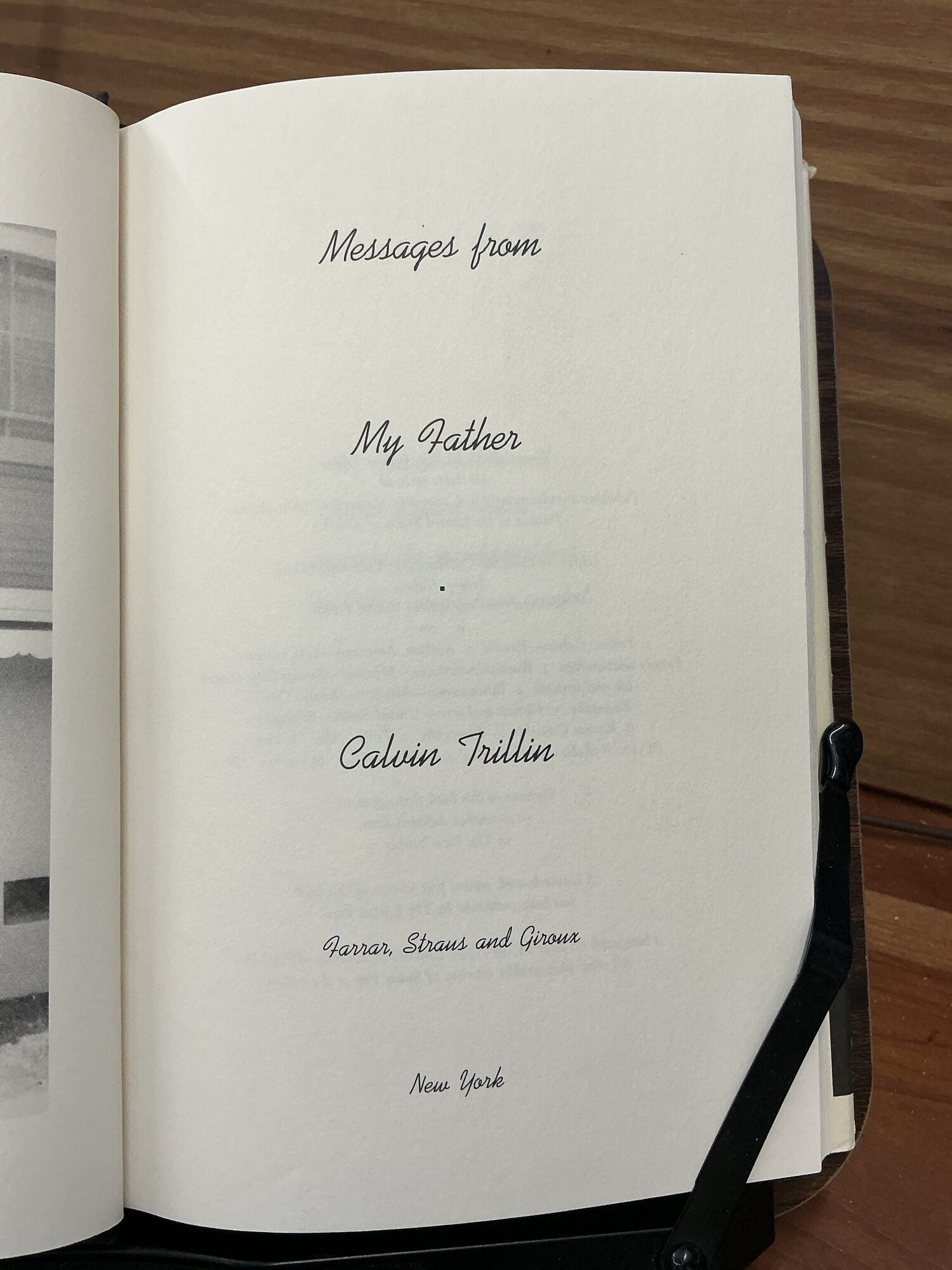 Messages from My Father | Calvin Trillin