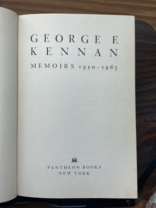 Memoirs 1950-1963