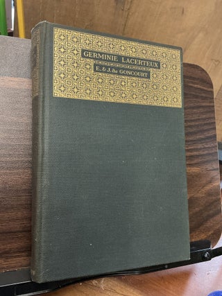 Item #1368 Germinie Lacerteux. Edmond, Jules de Goncourt