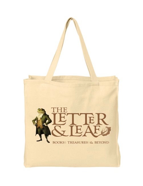 Item #182 Canvas Tote Bag. The Letter, Leaf.