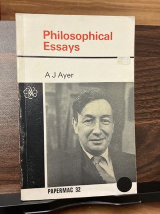 Item #637 Philosophical Essays. A. J. Ayer