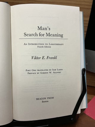 Man's Search For Meaning