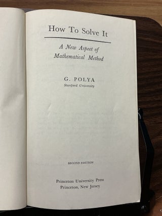 How To Solve It