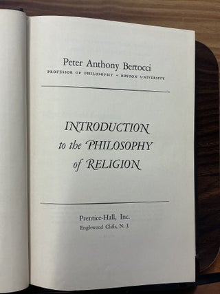 Introduction to the Philosophy of Religion