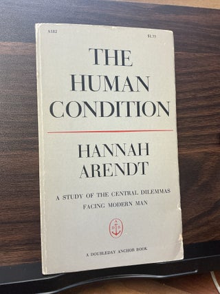 Item #772 The Human Condition. Hannah Arendt