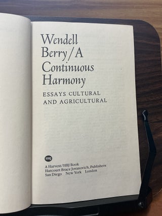 A Continuous Harmony
